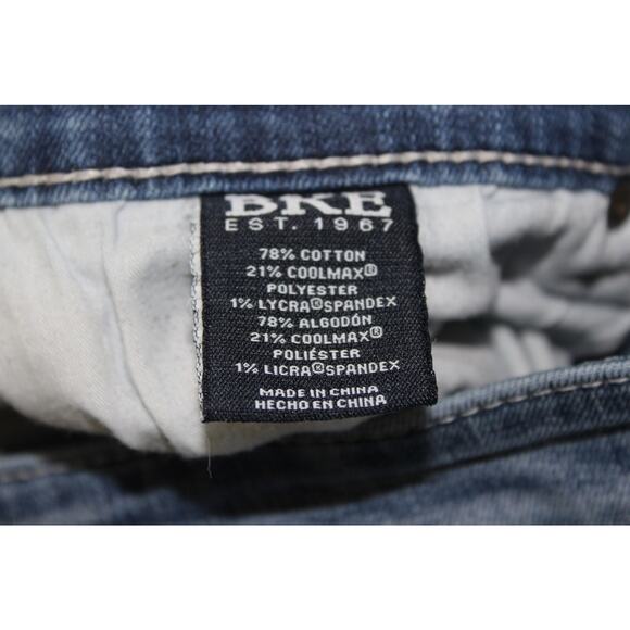 BKE Jake Straight Jeans Mens 29x29 Blue Lightwash Denim Classic Comfort Stretch - Picture 4 of 5